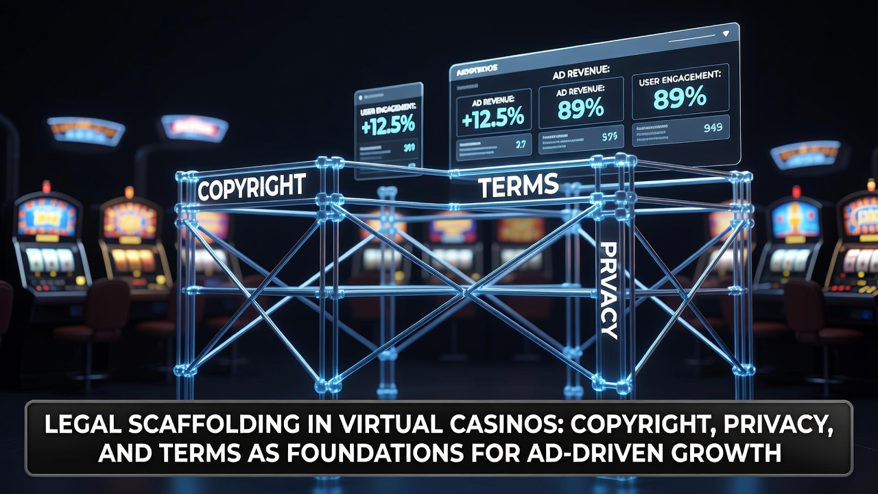 Privacy and terms integration in online casino ad systems