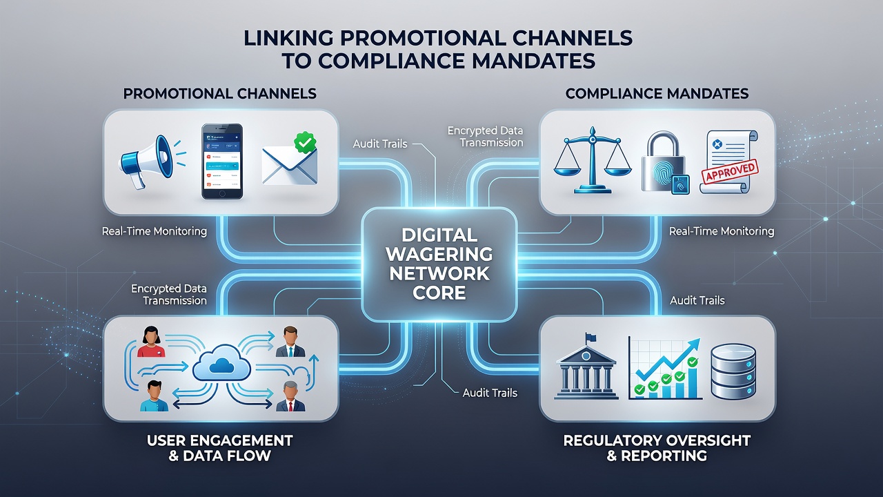 Compliance dashboard interface displaying promotional campaign tracking and regulatory checks