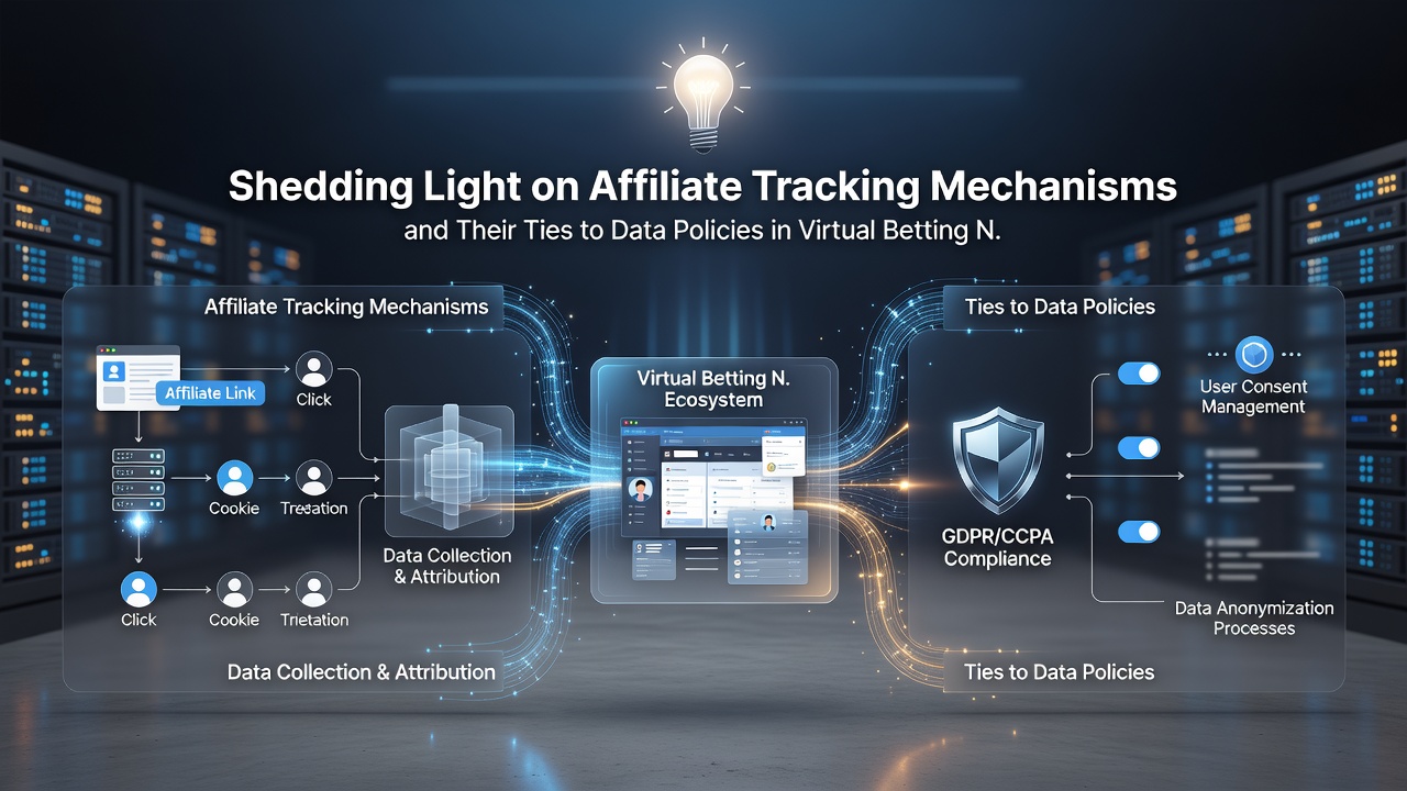 Diagram showing data flow from affiliate links through compliance checks in online betting environments
